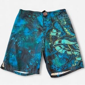 Y2K MMA Elite Snake Shorts EUC SzL